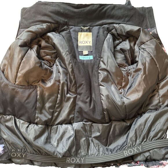 ROXY ski & Snowboard Jacket 14, XL teen, Blooming Party, pink‎ & black, powder - Picture 11 of 15